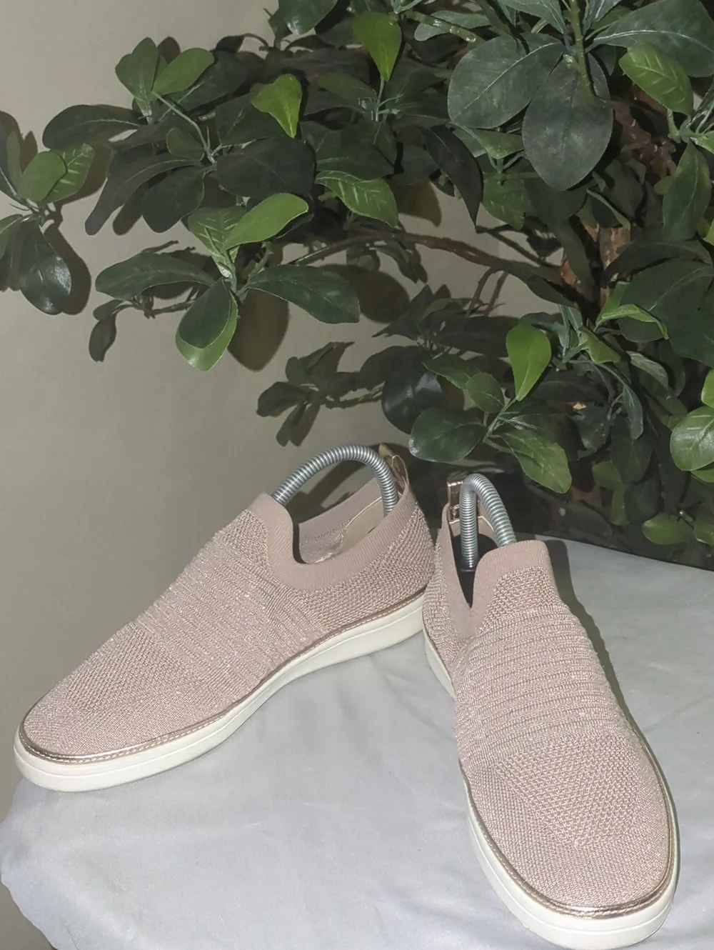 LifeStride Women's Slip-On Knit Sneakers - Blush